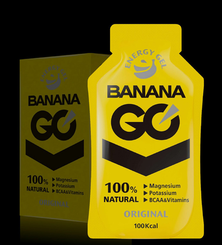 100％天然バナナだけで作られたスポーツエナジージェルBANANA GO＜バナナゴー＞が発売中