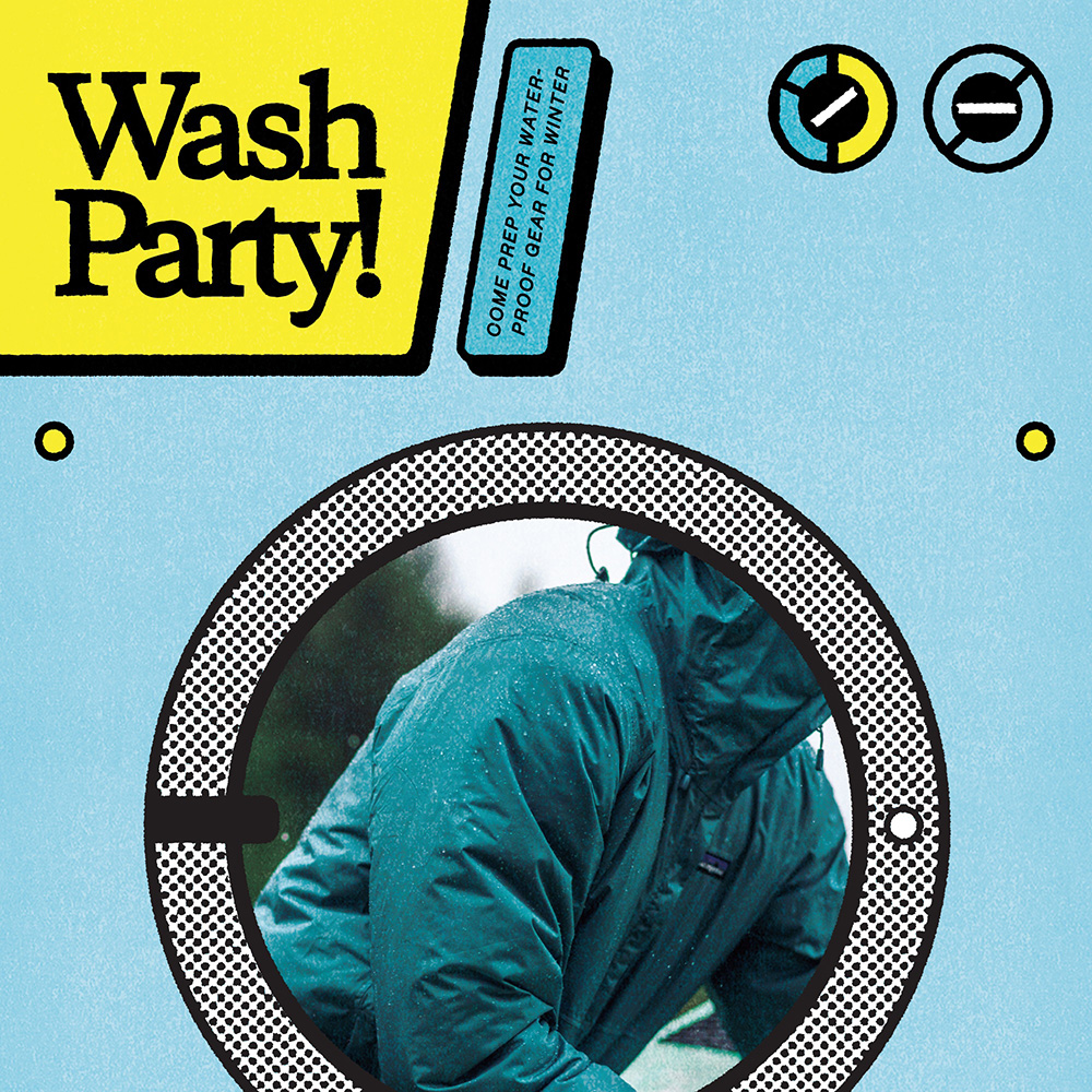 Patagonia＜パタゴニア＞が、防水性シェルのお手入れ方法を楽しく学ぶ「Wash Party」を各地で開催。11月中旬まで