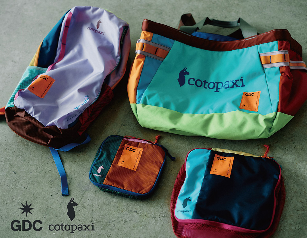サステナブルアウトドアブランドのCotopaxi＜コトパクシ＞が、熊谷隆志氏の手掛けるGDC＜ジーディーシー＞とのコラボアイテムを限定発売