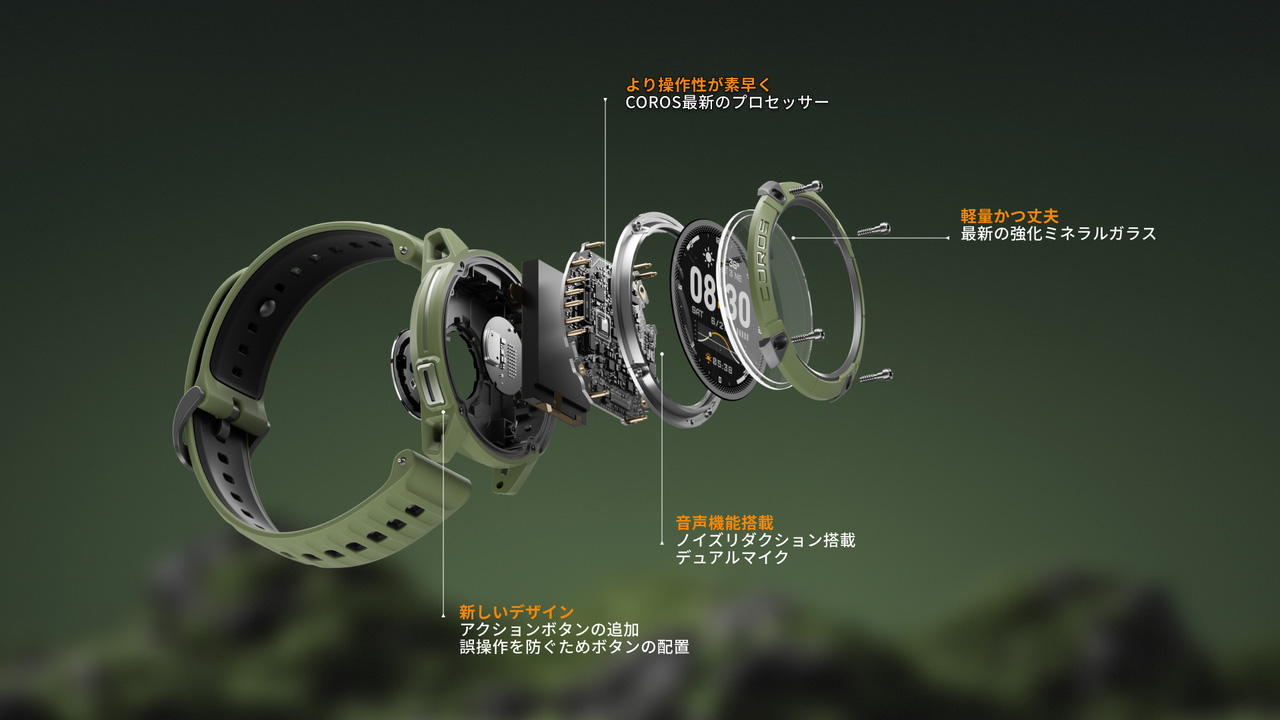 COROS＜カロス＞から、よりアウトドアアクティビティに強い「COROS NOMAD」が新登場