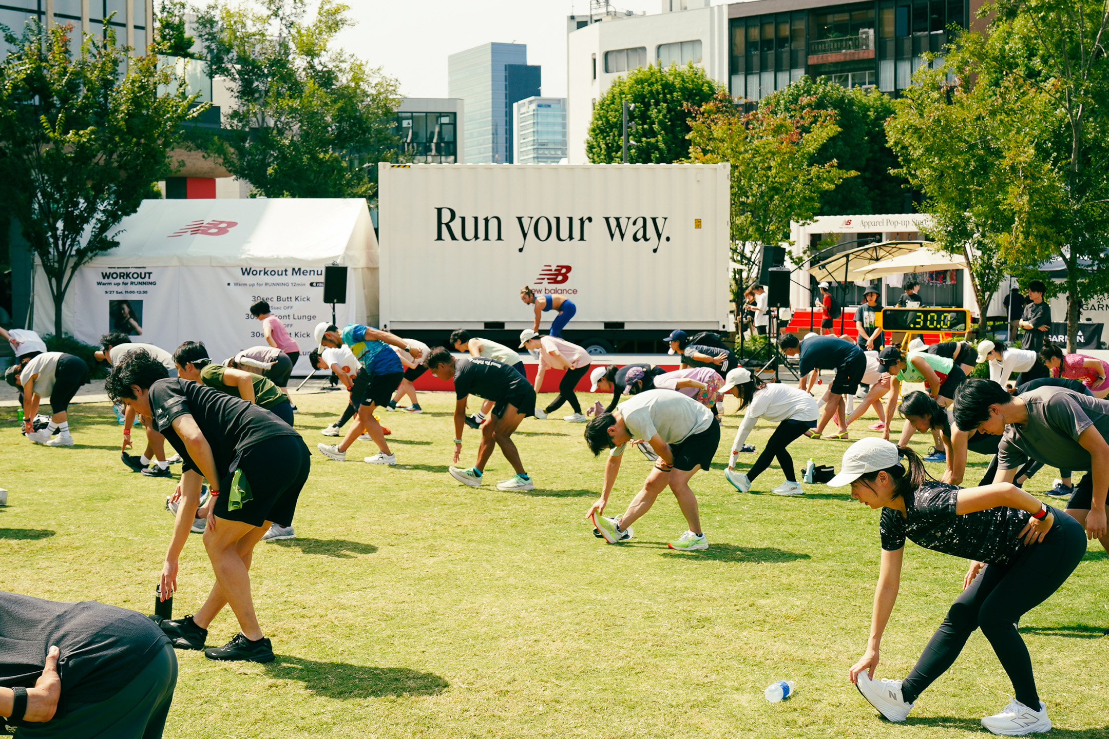 NB GAIEN 5K / Run your way. Park　New Balanceが初の公道レースとランフェスを開催