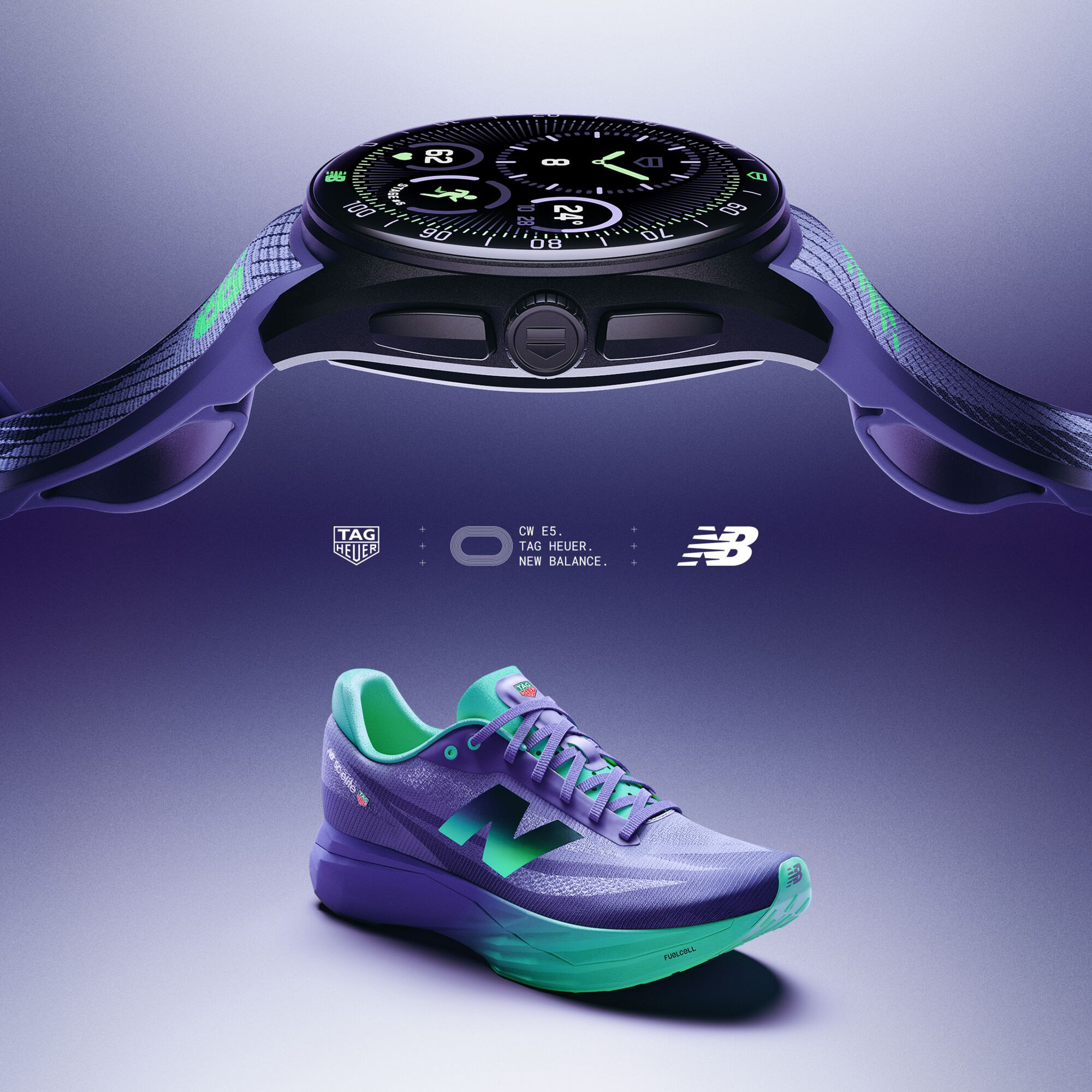 TAG Heuer＜タグ・ホイヤー＞とNew Balance＜ニューバランス＞が初のコラボレーション。「TAG Heuer & New Balance FuelCell SuperComp Elite v5」が発売