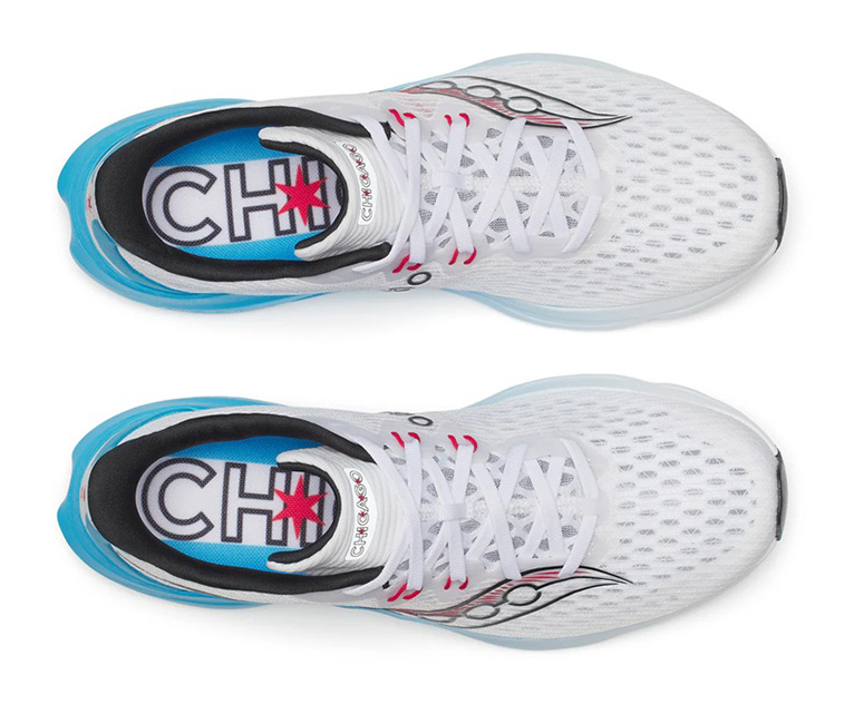 Saucony＜サッカニー＞の軽量デイリートレーナーの代表格「KINVARA 16」に、シカゴマラソンモチーフの新色が仲間入り