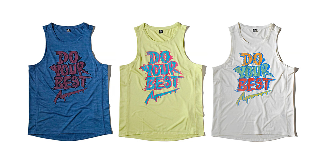 ベストを尽くせ！　自己記録更新を後押しするメッセージが印象的な、ELDORESO＜エルドレッソ＞の新作タンク