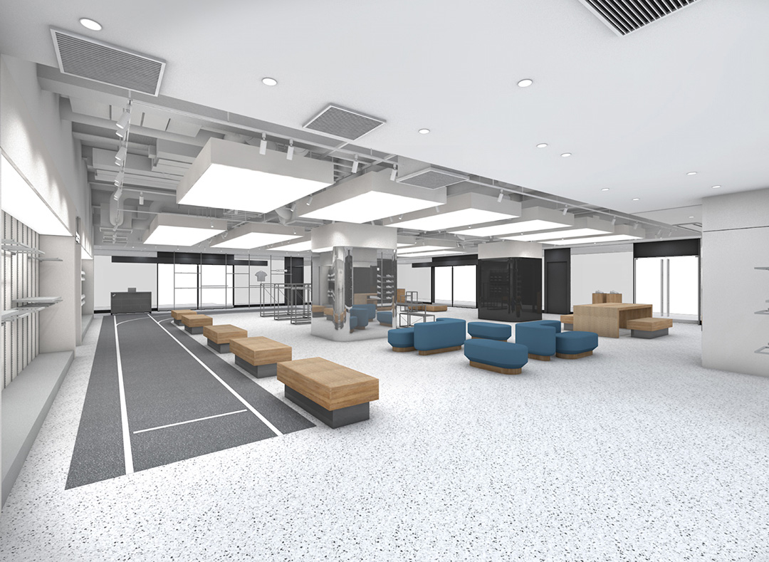 約20mのトラックで試履きできる。ASICS＜アシックス＞が西日本最大の面積を誇る直営店「ASICS GRAND FRONT OSAKA」を12月27日リニューアルオープン