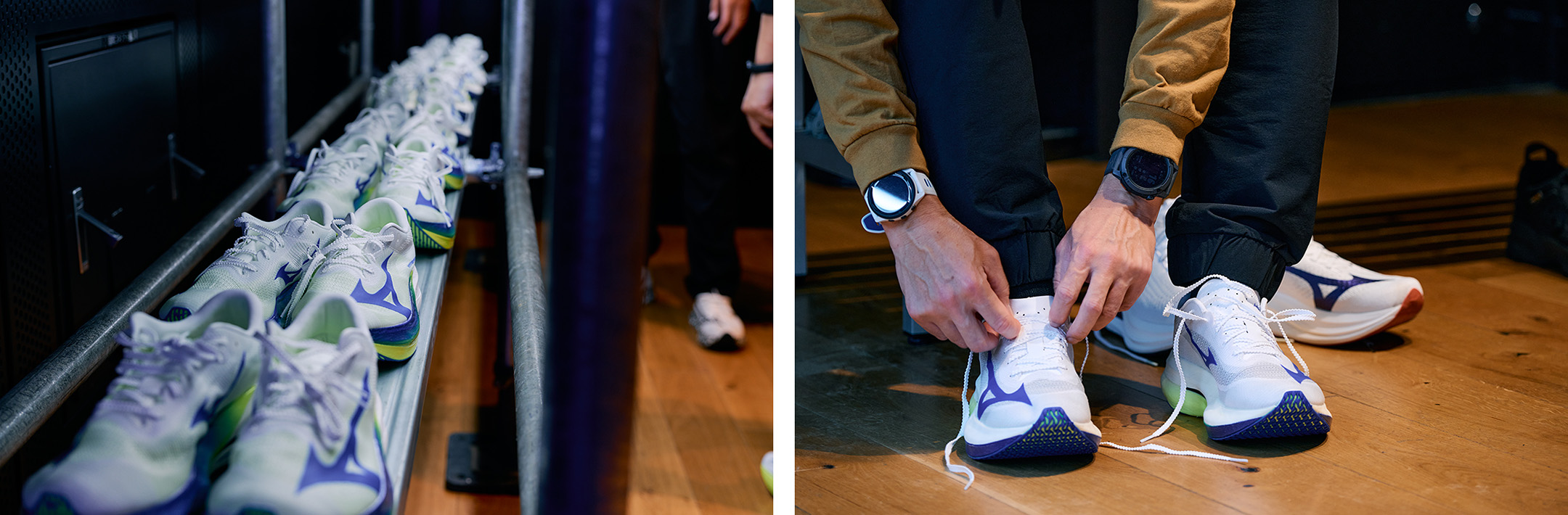 勝負レースにおいて、自分の限界を超越するために誕生。それが軽量性と反発性、安定性の3拍子が揃った、MIZUNO HYPERWARPだ!