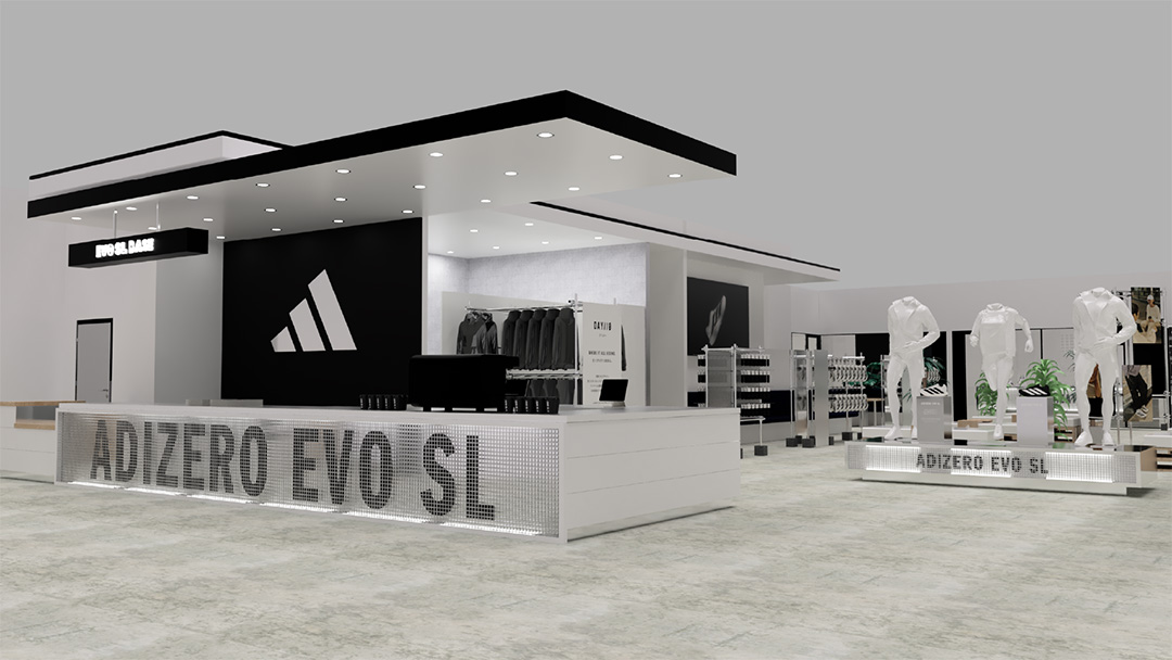 adidas<アディダス>のライフスタイルランニングを体験できるポップアップスペース「EVO SL BASE」が原宿に登場。1月31日より3日間限定で開催