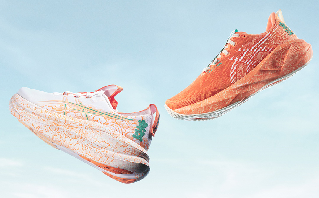 「東京マラソン2026」を記念したASICS＜アシックス＞のランニングシューズ2モデルが発売。「息吹」をモチーフにしたグラフィックを採用