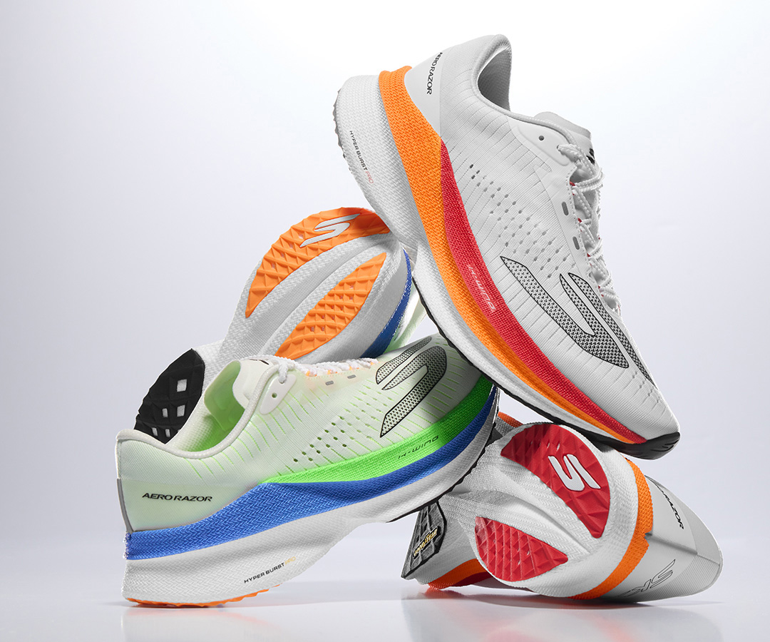 SKECHERS<スケッチャーズ>から、春のロードを軽やかに駆け抜ける超軽量スピードモデル「SKECHERS AERO Razor」が登場
