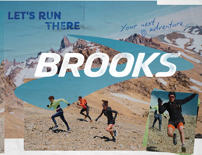 BROOKSが、新しいグローバル・ブランド・プラットフォーム「Let’s Run There」を発表。5月7日まで渋谷・新宿の大型ビジョンでキャンペーンを実施